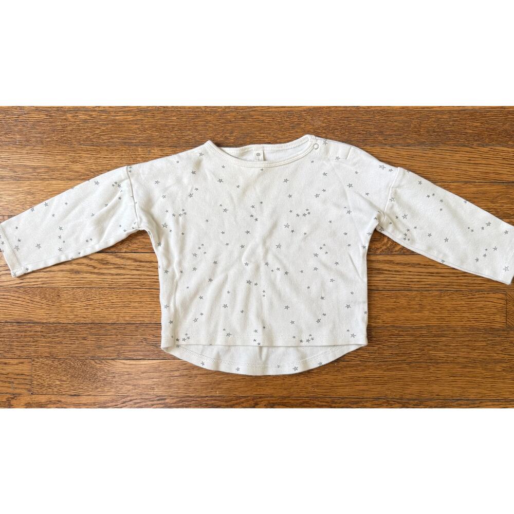 Quincy Mae Star Print Long Sleeve Shirt Size 18-24 Months